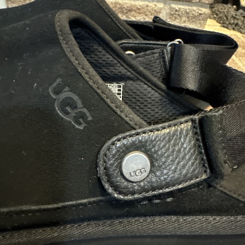 UGG Goldencoast Clog Men's Size 11 Sandal Black Suede M/1142172 #648 - Picture 7 of 16